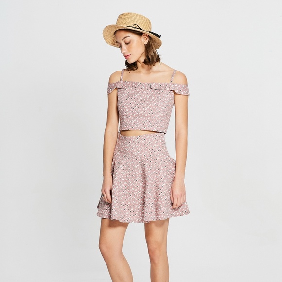 Few Moda Dresses & Skirts - NWT Few Moda Lively Pink Top/Skirt Set size